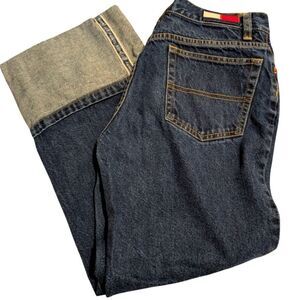 Tommy Hilfiger Y2K Tommy girl denim logo capri‎ jeans women's size 5